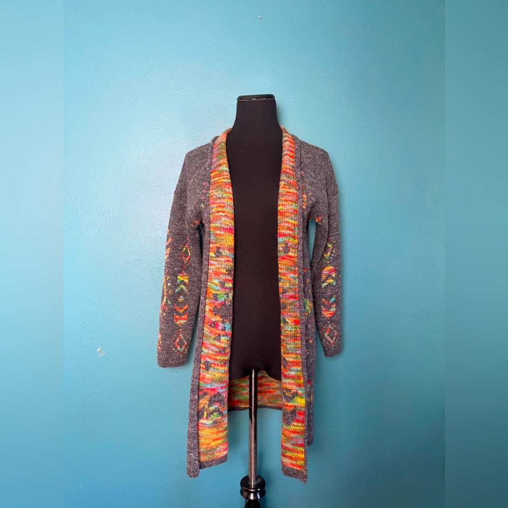 Debut Technicolor Knit Cardigan - Size Medium